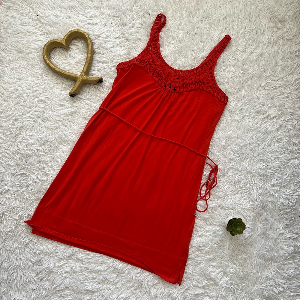 Laundry By Shelli Segal Red Chemise Dress